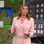 Stephanie Abrams’ pink blazer dress on CBS Mornings