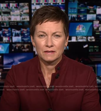 Stephanie’s red jacket on NBC News Daily