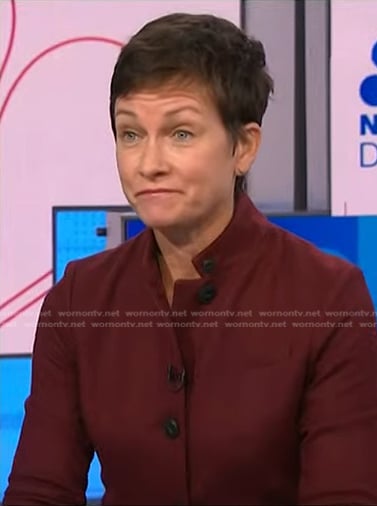 Stephanie’s red jacket on NBC News Daily