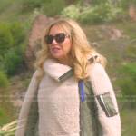 Sutton’s shearling jacket on The Real Housewives of Beverly Hills