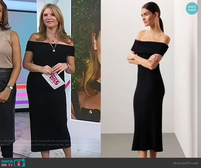 Tanya Taylor Quincy Knit Dress worn by Jenna Bush Hager on Today