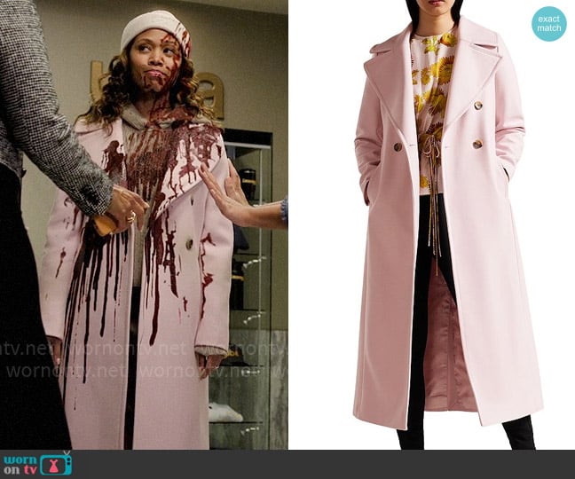 Ted Baker Marlei Coat worn by Christina Hunter (Nicole Beharie) on The Morning Show