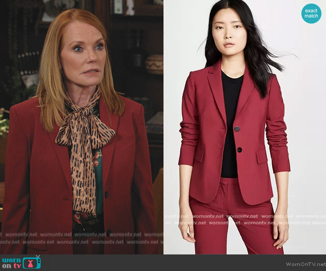 Theory Carissa Blazer worn by Lisa Benner (Marg Helgenberger) on All Rise