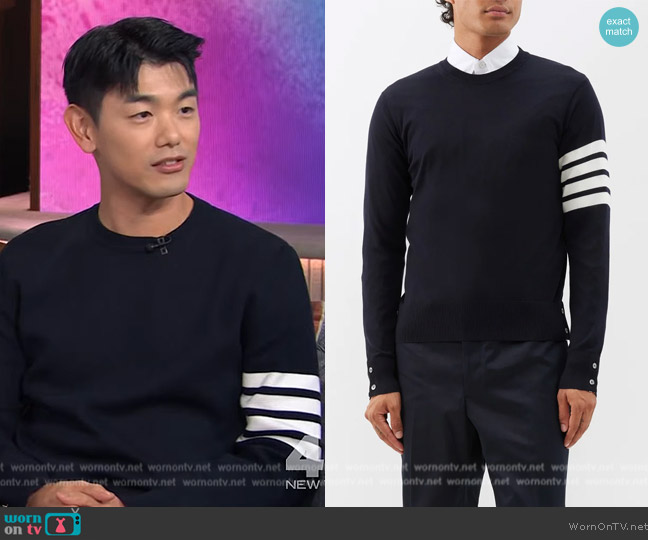 Thom Browne  Four-bar wool sweater