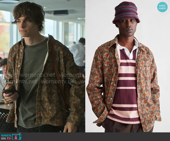 Urban Outfitters Patterned Cord Overshirt worn by Grant Collins (Jackson Kelly) on Chucky