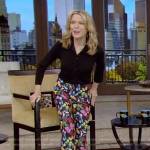 Vanna White’s butterfly print pants on Live with Kelly and Mark