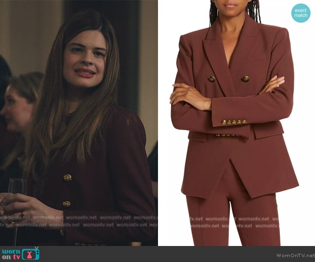 Veronica Beard Miller Dickey Blazer worn by Caroline Day (Caroline Day) on Billions