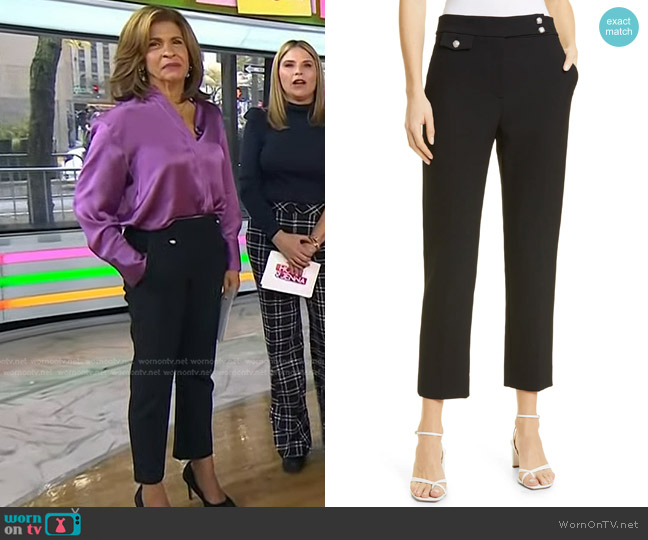 Veronica Beard Renzo Crop Cotton Blend Trousers worn by Hoda Kotb on Today