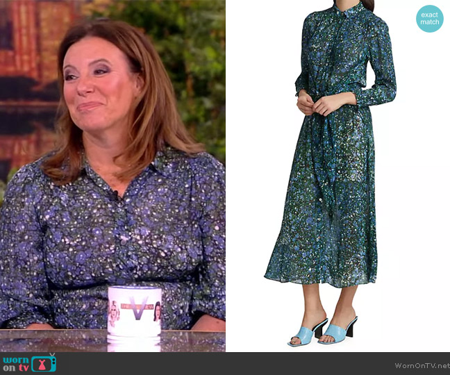 Veronica Beard Mirren Splatter Print Dress worn by Michelle Jacobs on The View