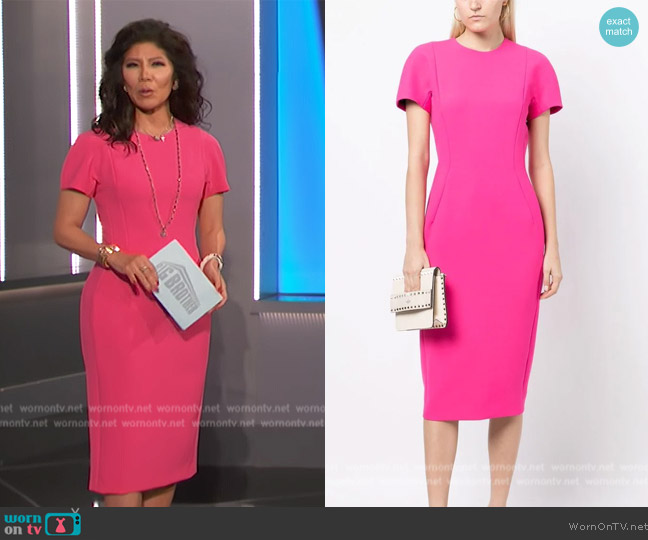 WornOnTV: Julie’s pink short sleeve sheath dress on Big Brother | Julie ...