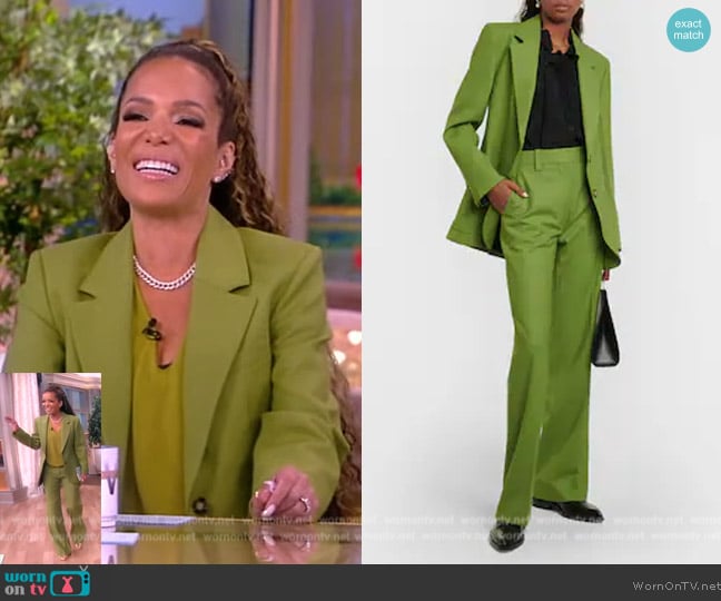 Victoria Beckham Patch Pocket Jacket worn by Sunny Hostin on The View