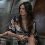 Willow’s floral wrap dress on General Hospital