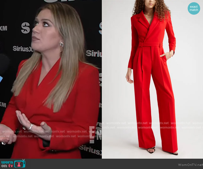 WornOnTV: Kelly’s red wrap jumpsuit on E! News | Clothes and Wardrobe ...