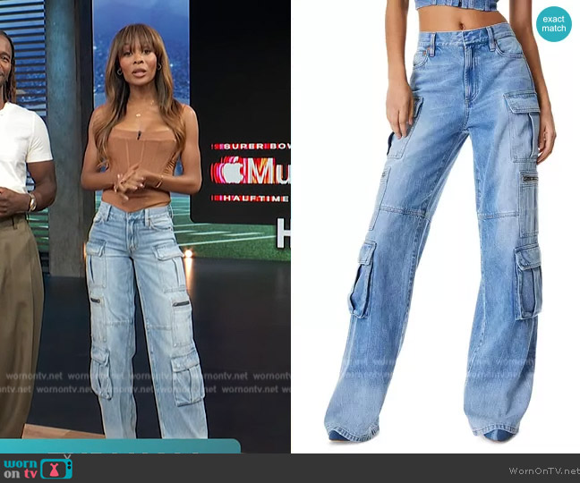 WornOnTV: Zuri's denim jeans on Access Hollywood, Zuri Hall