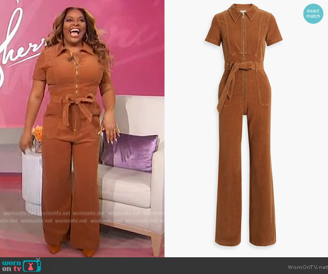 WornOnTV: Sherri’s brown corduroy zip jumpsuit on Sherri | Sherri ...