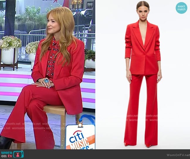 Alice + Olivia Denny Oversize Blazer worn by Jewel on Today