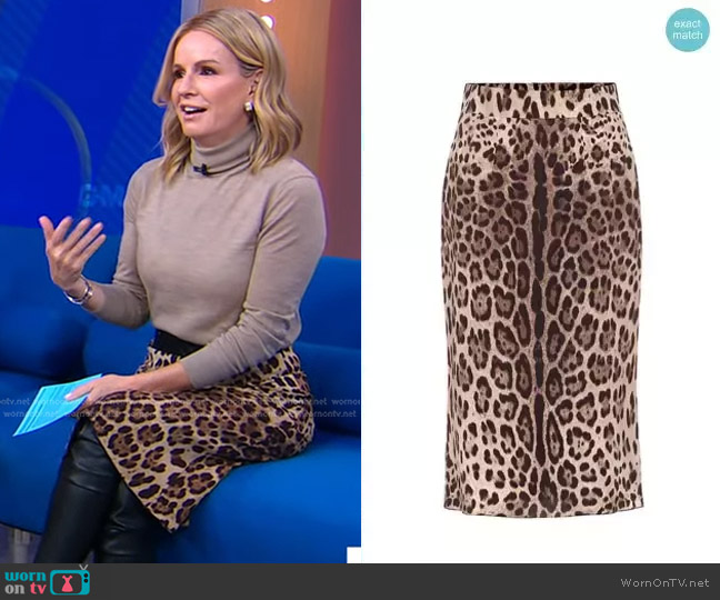 WornOnTV: Jennifer’s leopard skirt and over the knee boots on Good ...