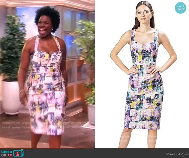 Dress the Population Nicole Bodycon Dress worn by Leslie Jones on The View