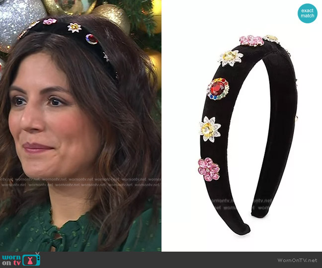 Super Smalls Fashion Week Embellished Headband worn by Adrianna Barrionuevo Brach on Today