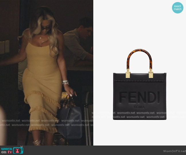 Fendi Sunshine Bag worn by Karen Huger on The Real Housewives of Potomac