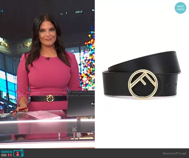 Fendi F is Fendi Reversible Belt worn by Darlene Rodriguez on Today