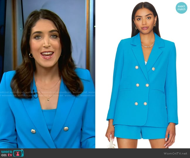 Generation Love Leighton Boyfriend Blazer worn by Liz Kreutz on NBC News Daily