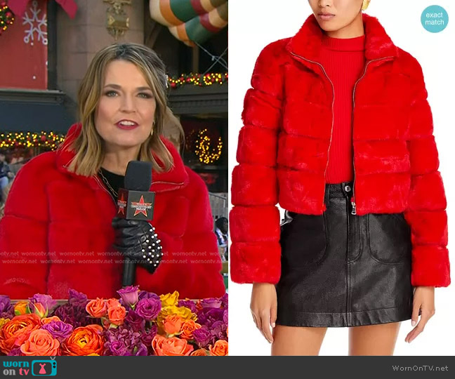WornOnTV: Savannah’s red fur puffer jacket at Macy’s Thanks Giving ...