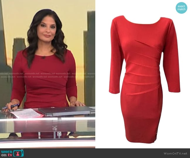 Ivanka Trump Sunburst Dress worn by Darlene Rodriguez on Today