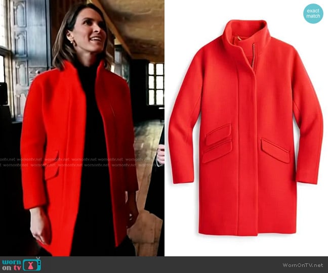 j. Crew Cocoon Coat in Italian stadium-cloth wool blend worn by Molly Hunter on Today