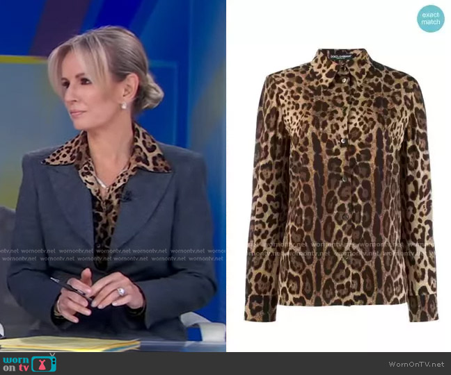 WornOnTV: Jennifer’s leopard print shirt on Good Morning America | Dr ...