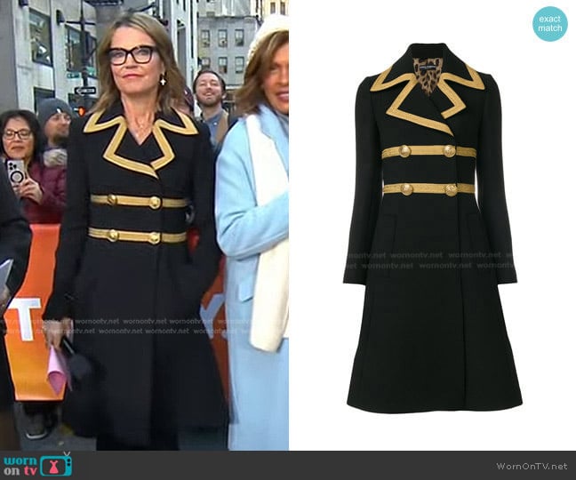 WornOnTV: Savannah’s black military coat on Today | Savannah Guthrie ...