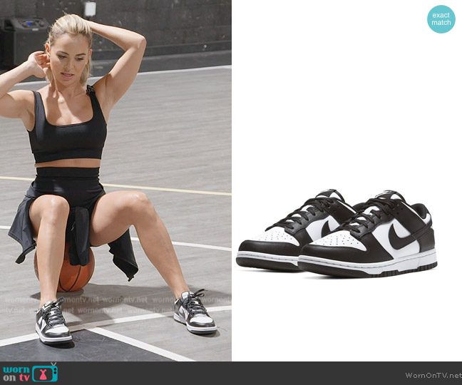 Nike Dunk Low White Black Sneakers worn by Nicole Martin (Nicole Martin) on The Real Housewives of Miami