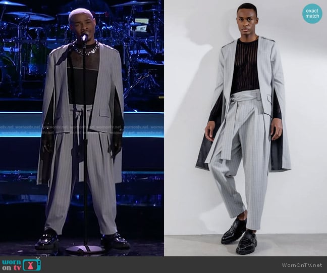 Orttu Roberto Jacket and Pants worn by Brandon Montel on The Voice