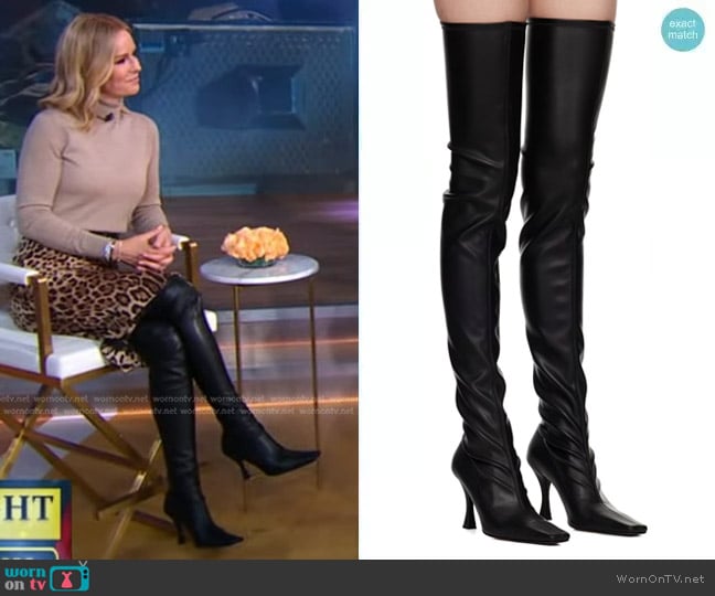 Proenza Schouler Trap Tall Boots worn by Dr. Jennifer Ashton on Good Morning America