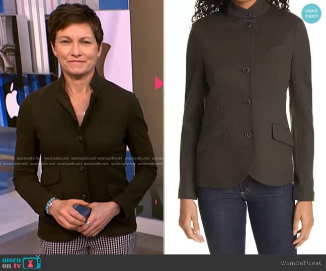 WornOnTV: Stephanie Gosk’s dark green jacket on NBC News Daily ...