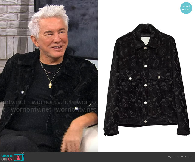 Song for the Mute Velvet Jacquard Workers Jacket worn by Baz Luhrmann on CBS Mornings