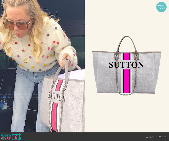 Lily & Bean The Lily Weekender Jumbo Bag worn by Sutton Stracke on The Real Housewives of Beverly Hills