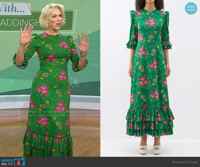 The Vampire's Wife There's No Place Like Home Cotton Dress worn by Hannah Waddingham on Today