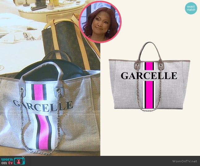 Lily & Bean The Lily Weekender Jumbo Bag - French Grey Design Your Own worn by Garcelle Beauvais on The Real Housewives of Beverly Hills