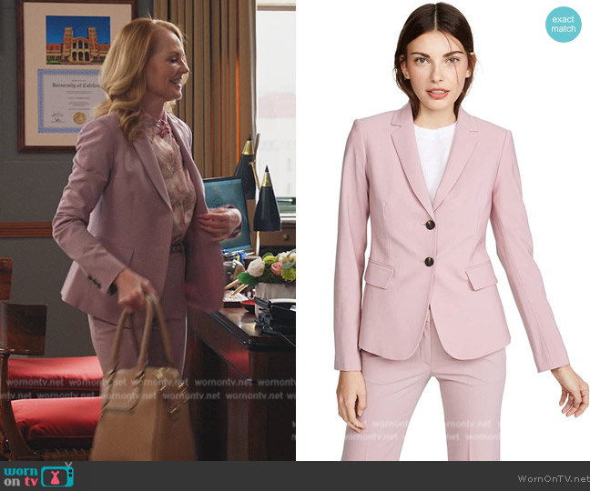 WornOnTV: Lisa’s floral blouse and pink suit on All Rise | Marg ...