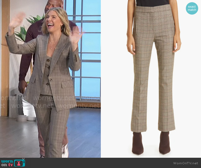 Veronica Beard Arte Pants worn by Amanda Kloots on The Talk