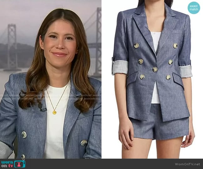 Veronica Beard Kelson Dickey Jacket worn by Deirdre Bosa on NBC News Daily