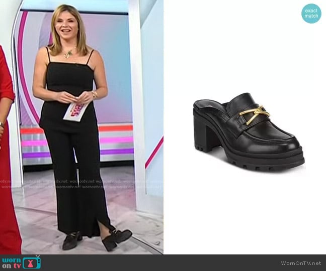 Veronica Beard Wynter Lug Sole Mule worn by Jenna Bush Hager on Today