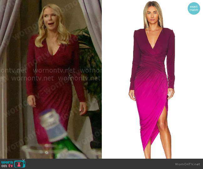 Brooke’s pink ombre dress on The Bold and the Beautiful