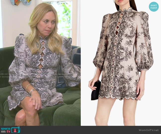 WornOnTV: Sutton’s grey floral scalloped trim dress on The Real ...