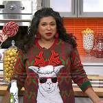 Aarti Sequeira’s Llama Ugly Christmas Sweater on Today