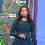Adelle’s green eyelet flare dress on Today