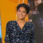 Adriana Diaz’s dotted print maternity dress on CBS Mornings