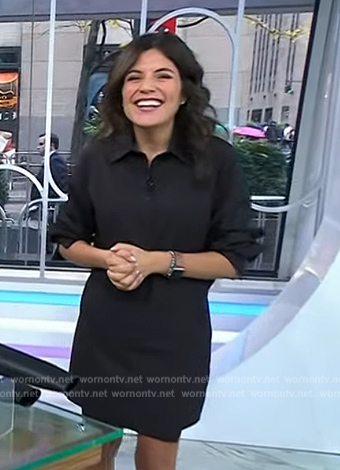 Adrianna’s black mini dress on Today