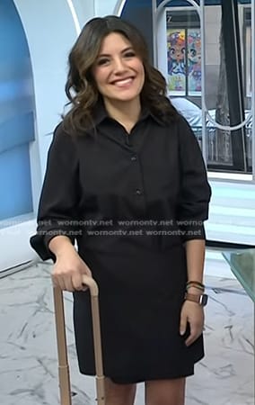 Adrianna's black mini dress on Today